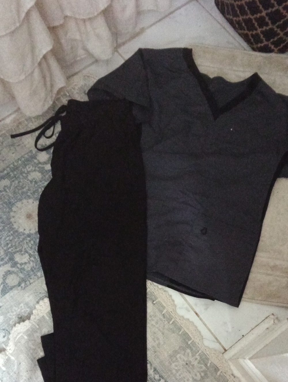 Scrubstar Men’s Black & Charcoal Scrubs Pants Set